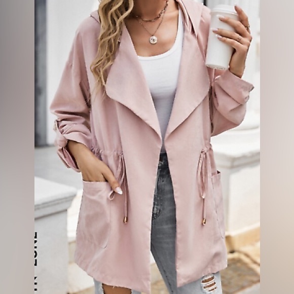 Be Cool Los Angeles Blush Pink Spring Jacket, Size: Medium - Picture 1 of 6
